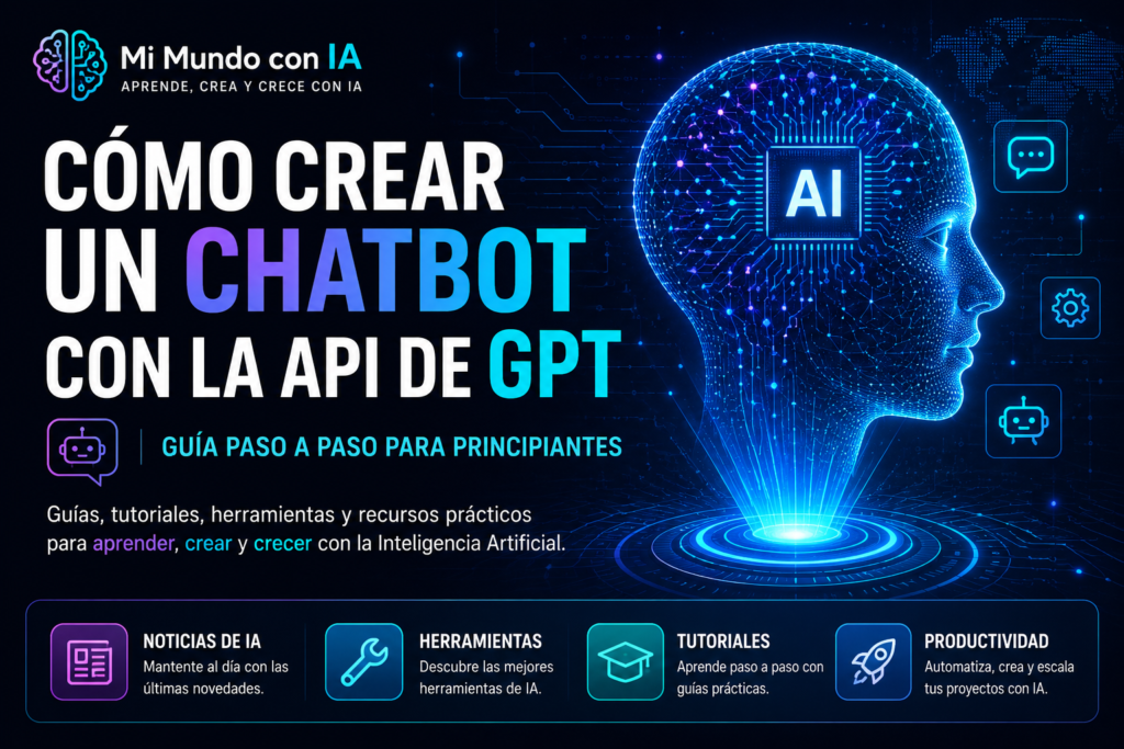 🤖 Tutorial: cómo crear su propio chatbot con la API de GPT — guía completa paso a paso para principiantes 2 Cómo crear un chatbot con la API de GPT paso a paso